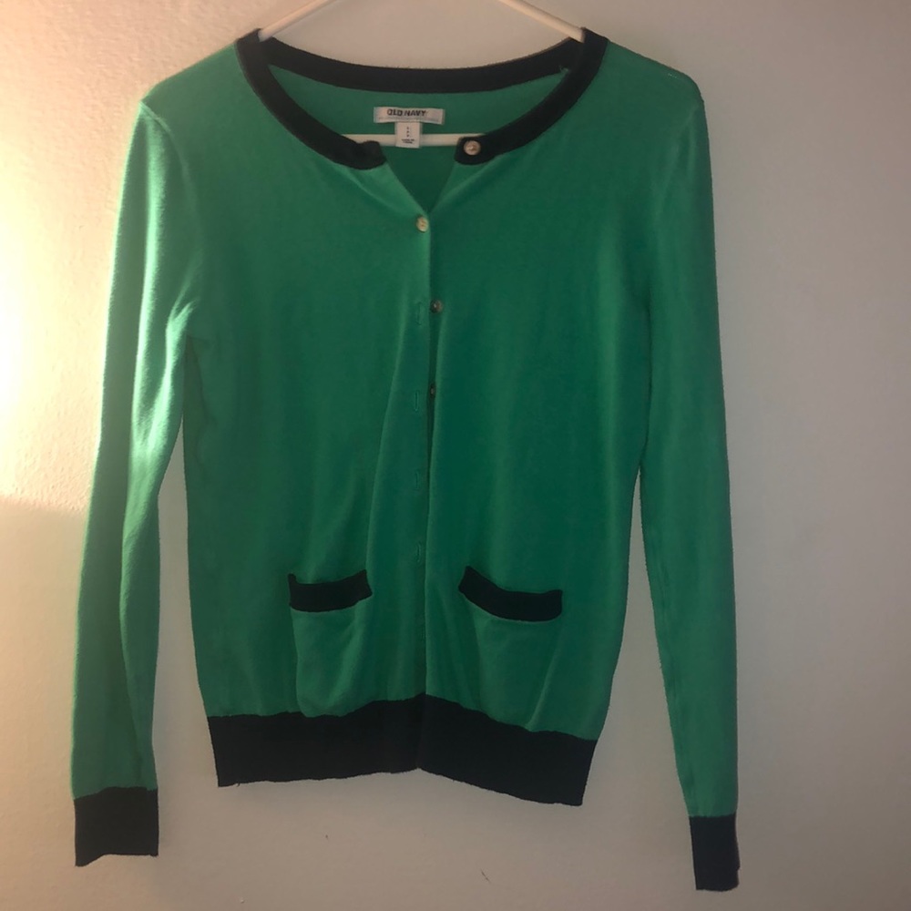 green Old Navy cardigan